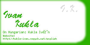 ivan kukla business card